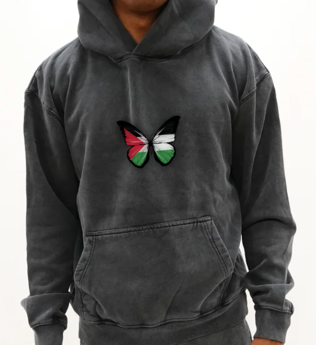 Washed Hoodie: Butterfly of Hope