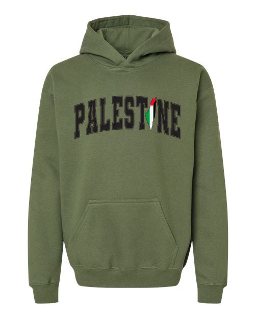 Olive Palestine Signature Hoodie