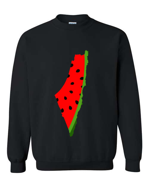 Sweet Homelands: Palestinian Map Watermelon Crewneck