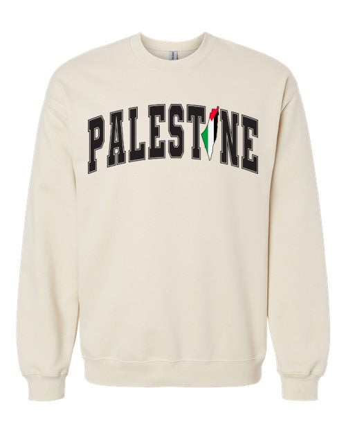 Cream Palestine Signature Crewneck